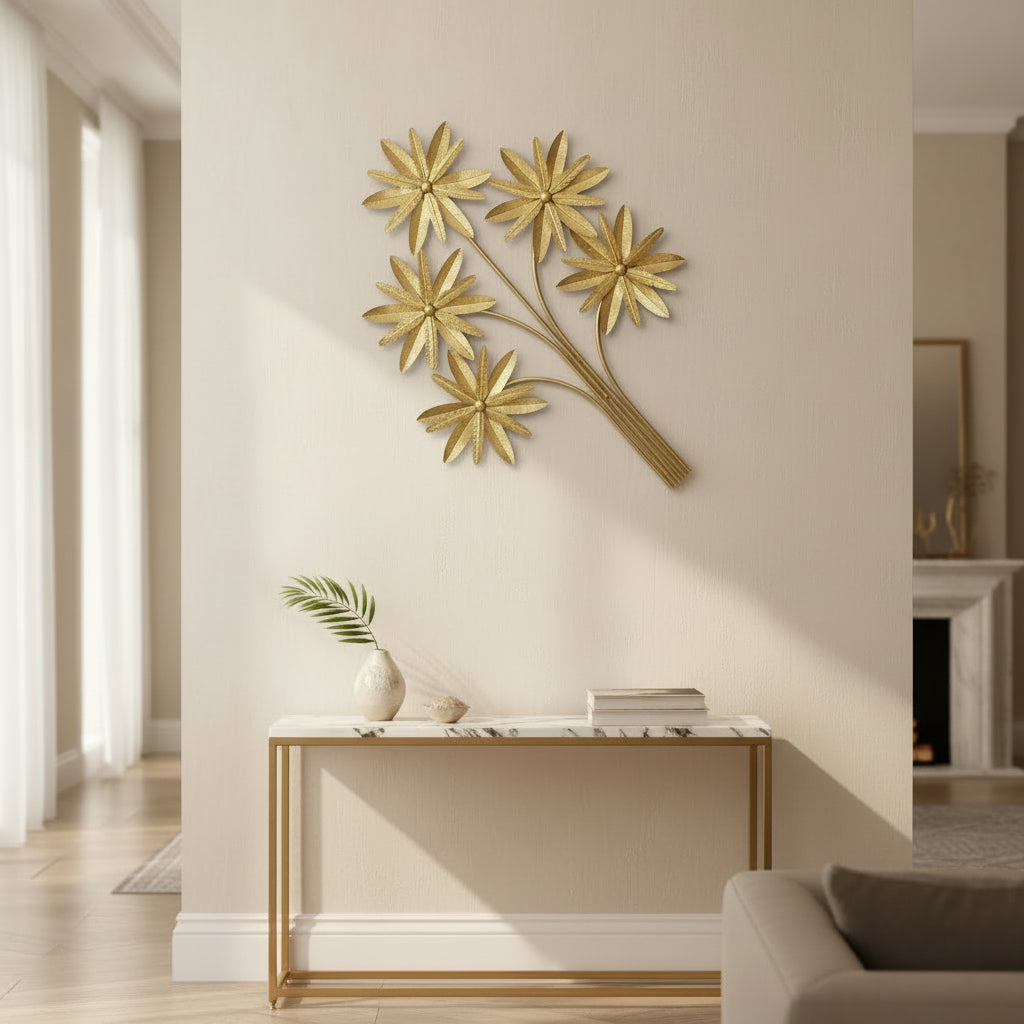 Metallic Starflower Wall Art
