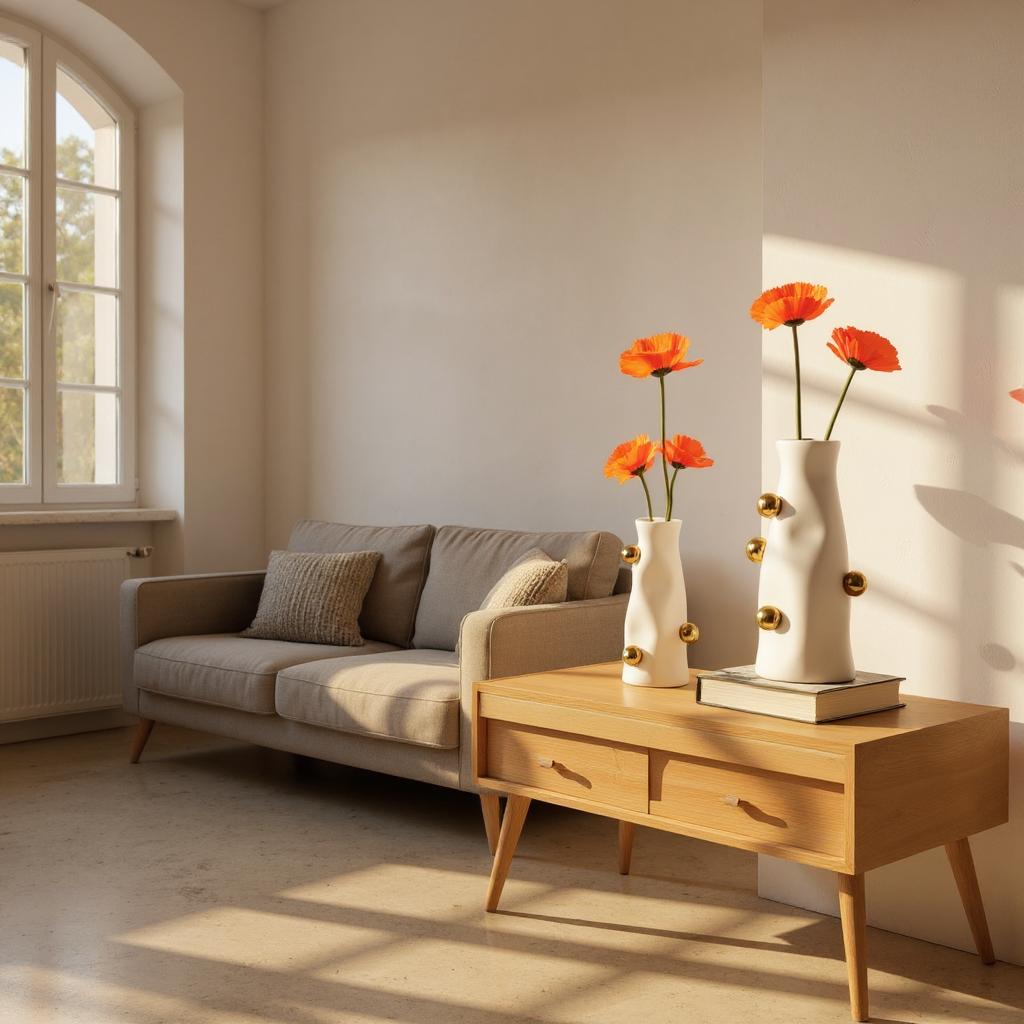 Golden Ball Decorative Ceramic Vases