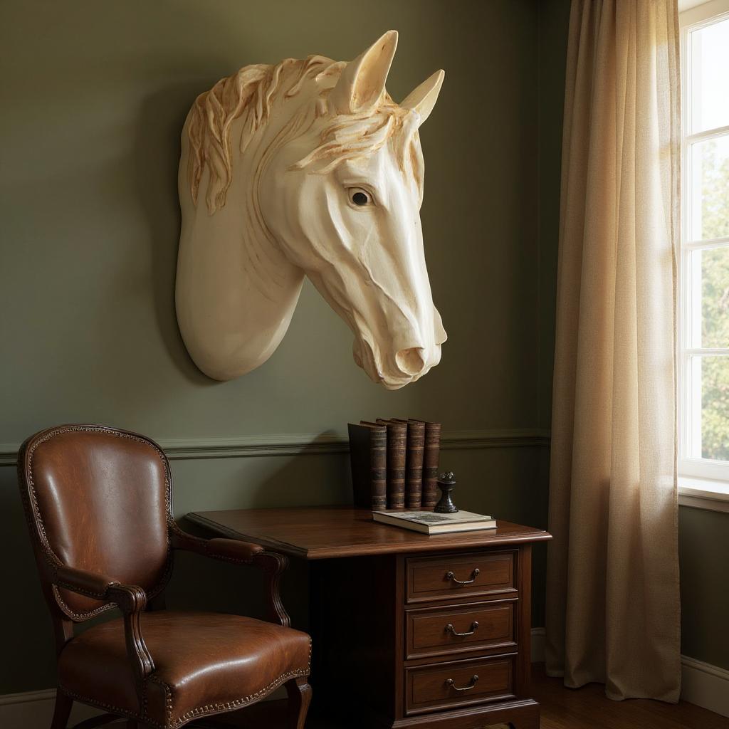 Horse Head Wall Sculpture