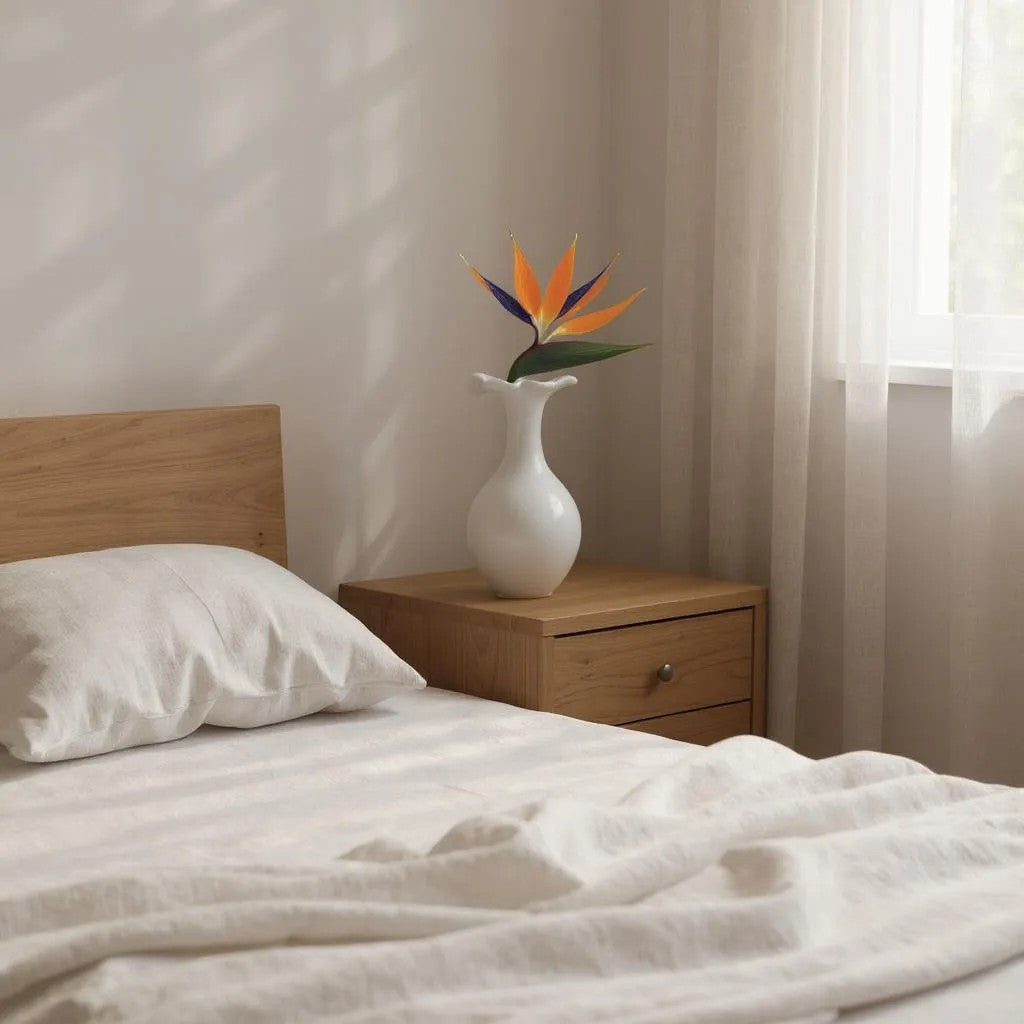 White Vase with Petal Rim